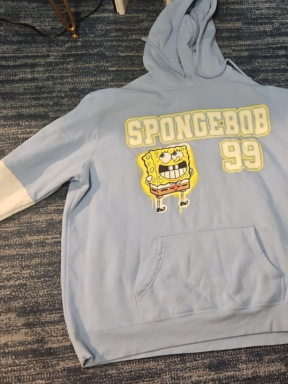 Nickelodeon SpongeBob SquarePants Hoodie 2XL Blue Established '99 Graphic Pullov